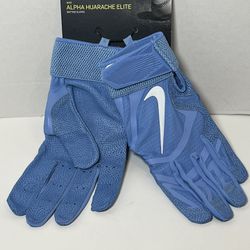 Nike Alpha Huarache Elite Batting Gloves University Blue Men Size Large & 2XL CV0720 431 New With Tags 