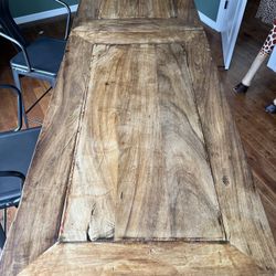 Table - One Of A Kind. Door / Wood / Metal Base