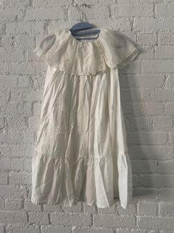 Louisiella Girls Ivory Dress 10Y — Ruffle Collar