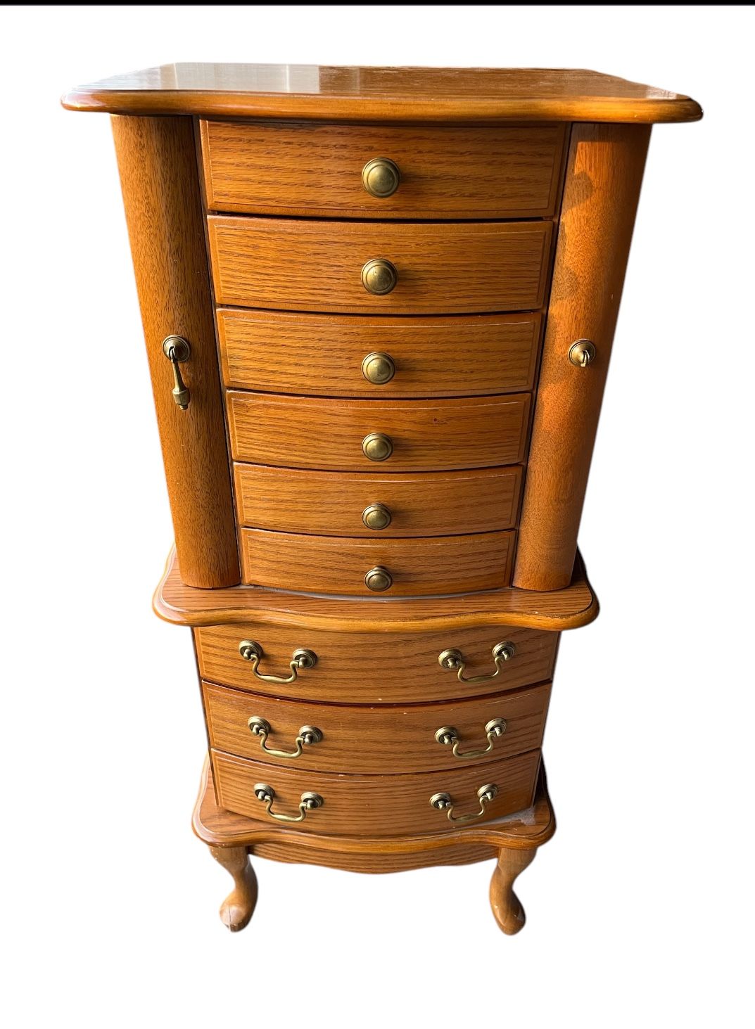 Wooden Stand Up Jewelry Dresser Vintage Dresser