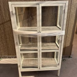 Library Cabinet with Glass