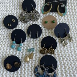 Brand New Earrings - 10 Pairs