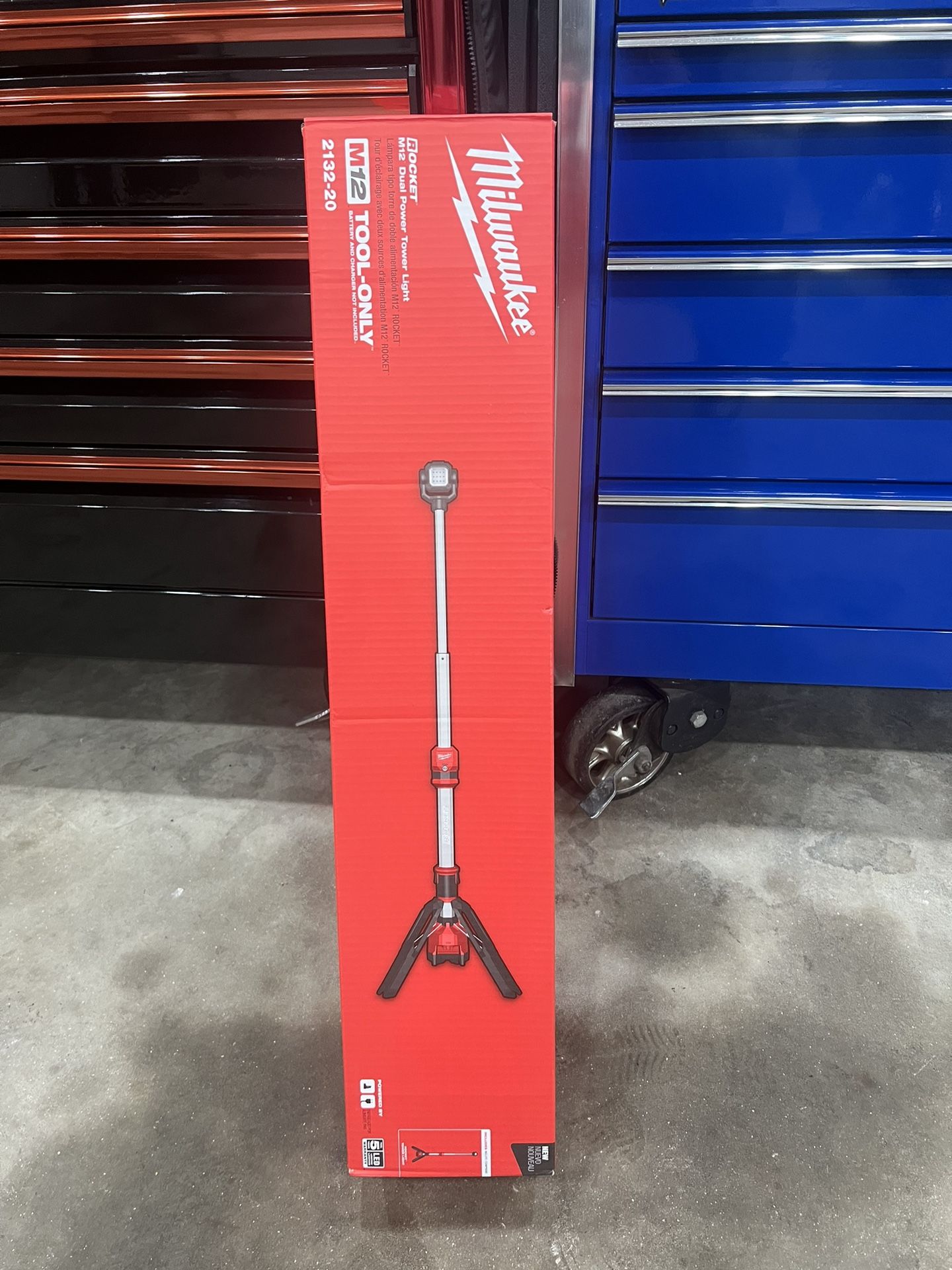 M12 12-Volt Lithium-Ion Cordless 1400 Lumen ROCKET LED Stand Work Light (Tool-Only)