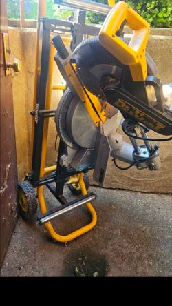 12in Double Bevel Dewalt sliding miter saw with stand