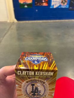 Clayton Kershaw World Series Ring-NIB-SGA 9-22-26 $100