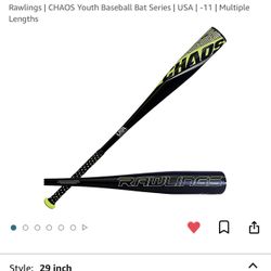 Rawlings | CHAOS Youth Baseball Bat Series 29”