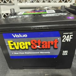 EverStart Maxx Lead Acid Car Battery, Group Size 24F 12 Volt, 750 CCA Batteria
