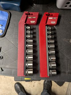 Craftsman Metric Socket Set and Inch socket set with Rail
