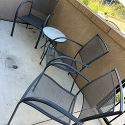 Patio Chairs and End Table