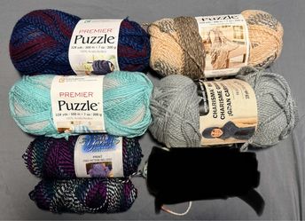 Mixed Lot of Acrylic Yarn Skeins