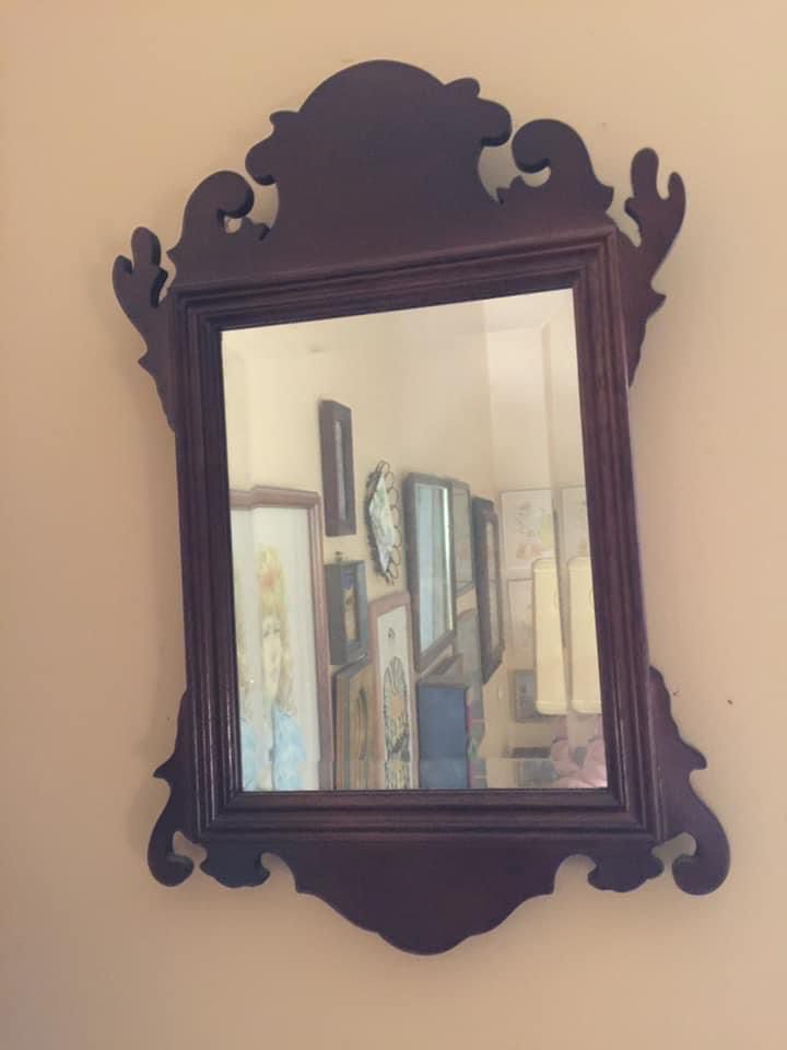 Bombay Co. Wood and Beveled Accent Mirror