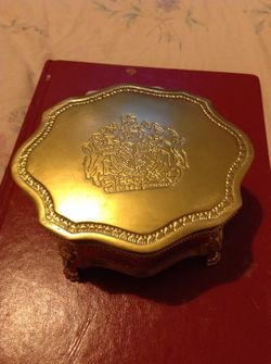 Crest Silver plated dieuet mon deoit jewelry box