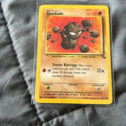 Pokemon TCG Fossil (1999) 47/62 - Geodude - 1st Edition - NM - WOTC