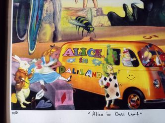 ALICE IN DALI LAND-- SIGNED By NELSON DE LA NUEZ