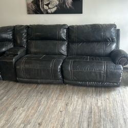 3 Recliner / Phone Charger Sectional 