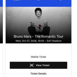 Bruno Mars Tickets