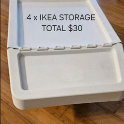 4 X IKEA STORAGE 