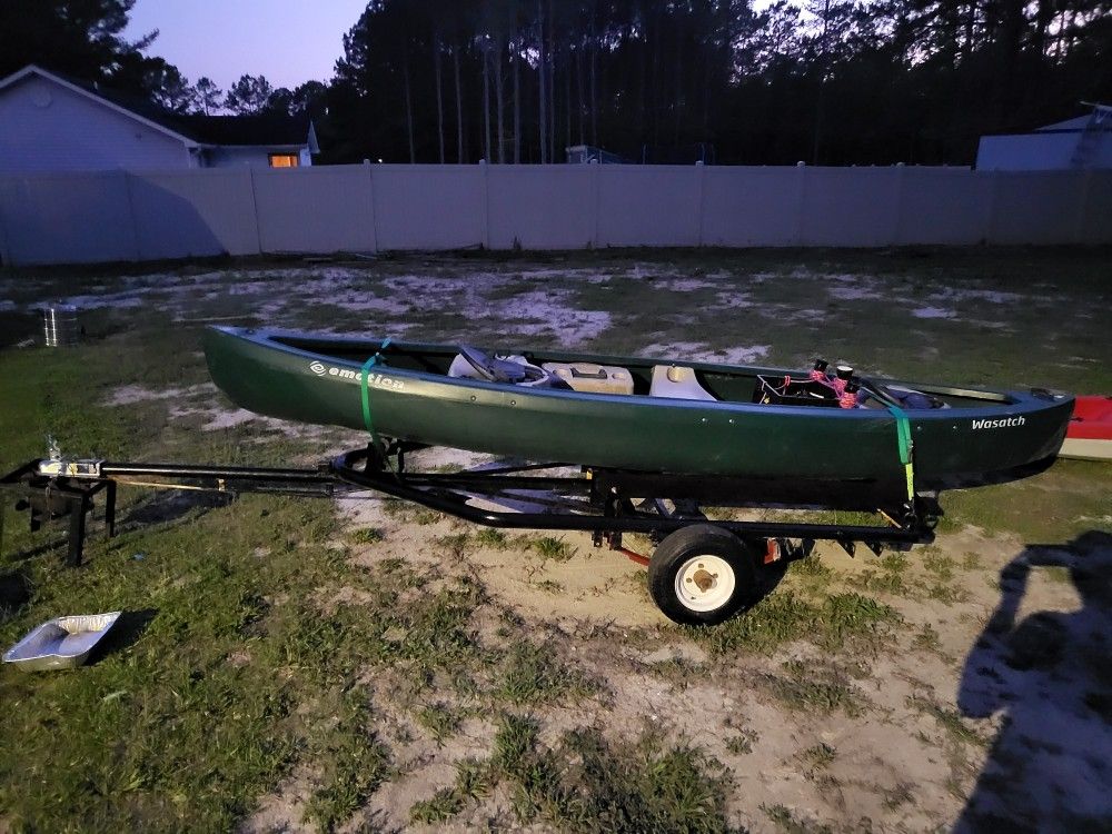 Canoe And Trailer 