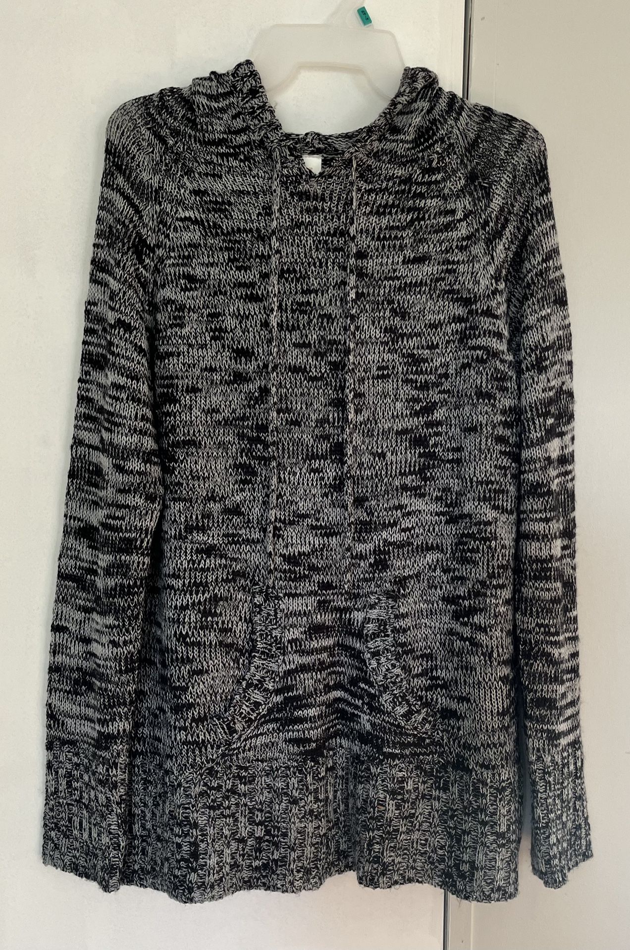 Ladies Black Hooded Sweater