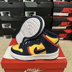 Nike Dunk High Rebel Michigan Navy Sneaker Shoes DH3718-701 Womens Size 8 Brand New 