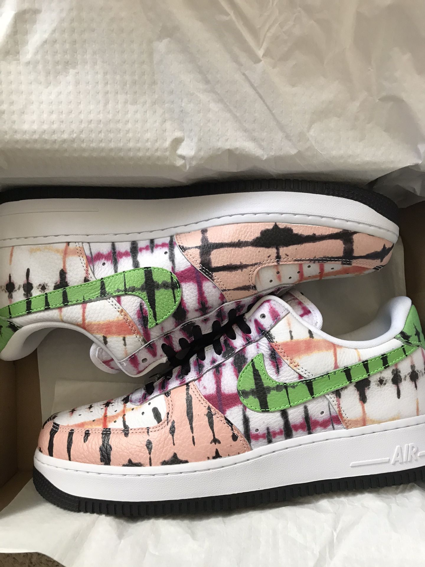 Air Force Black Tie Dye Nike Air Force 'Black Tie Dye' Sz Men's 12