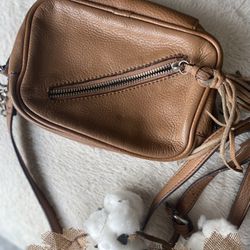 Sanctuary Brown Tassel Leather Bag
