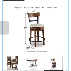 Can’t Believe It Hasn’t Sold! Counter Height Table And (2) Bar Stools. 