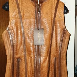 Women's Leather Vest