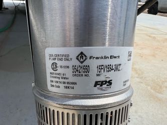 Franklin Electric 1.5 HP Submersible Well Pump – Tested & Working