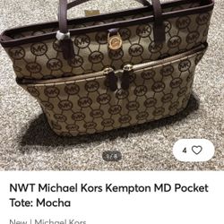 MK Kempton MD Pocket Tote: Mocha