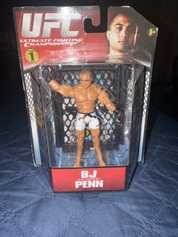 First edition, UFC Hall of Famer, BJ a.k.a. the prodigy Penn action figure with parts to UFC Kage