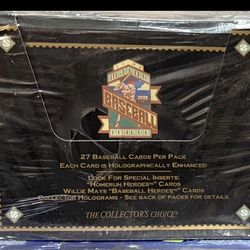 🔥1993 Upper Deck Baseball League Series 1 JUMBO Sealed Vintage MLB Trading cards