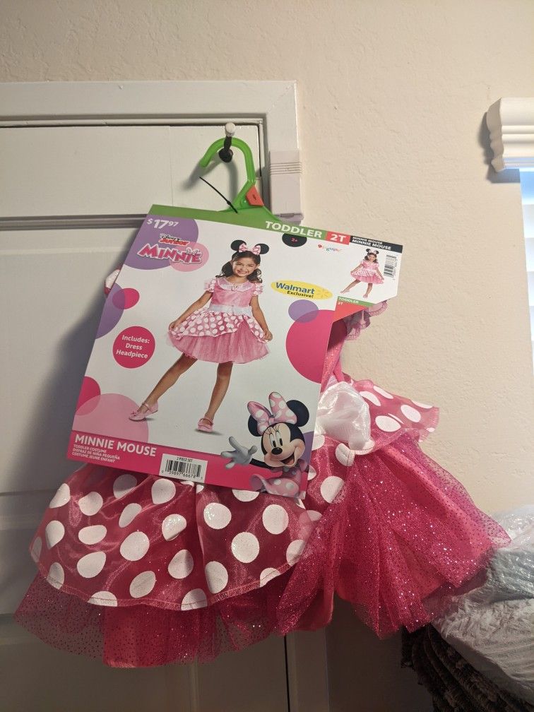 Minnie Mouse Custome W/ Minnie Mouse Ears