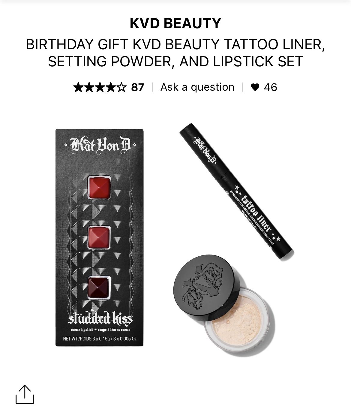 Kat Von D / Sephora Make Up Set