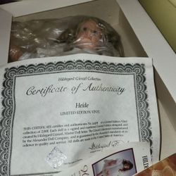 NIB Hildegard Gunzel 26" Heide by Madame Alexander Co. 1991 Limited Ed.  Mint /Box