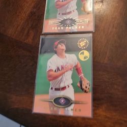 Texas Rangers Dean Palmer '95 Topps Stadium Club Members Only Virtual Reality Parallel '95 Topps Stadium Club Members Only Baseball Cards 