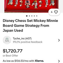 Chess Set Made By Disney 