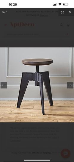 CB2 Metal stool/ side table/plant stand- delivery 