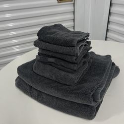 Thick Dark Grey Towels