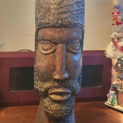 Tribal Head Statue