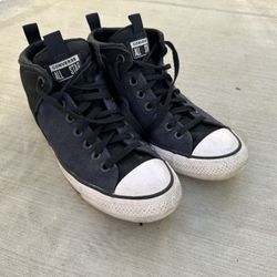 Converse All Star Shoes Black/blue