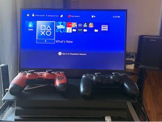 PS4 PRO with 18” 4K Screen