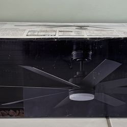 Celene 62 in. LED Indoor/ Outdoor Matte Black Ceiling Fan with Light and Remote Control with Color Changing Technology