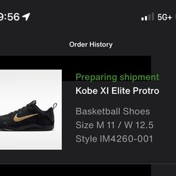 Nike Kobe 11s fade to black mens size 11