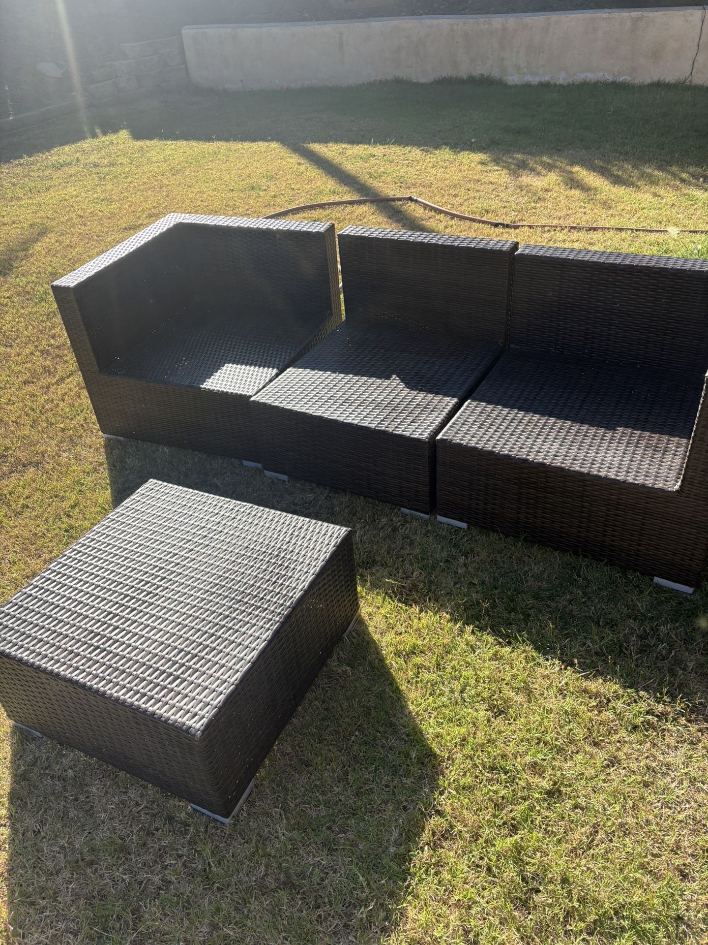 Outdoor Couches In Good Conditions, Beside The Weather Beat On Pillow Coloring