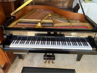 K. Kawai Grand Piano Polished Ebony CD player piano