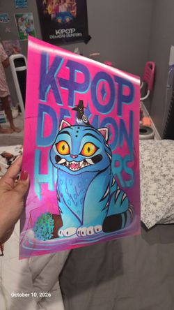 Hologram poster K Pop Demon Hunters