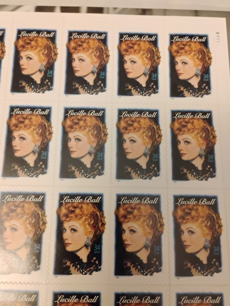 Lucille Ball Commemorative Stamps Set of 2