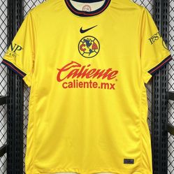 Nike Club América Yellow Soccer Jersey