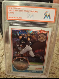 2018 Topps Ichiro Suzuki 1983 Topps Design Chrome Series #3 Slabbed